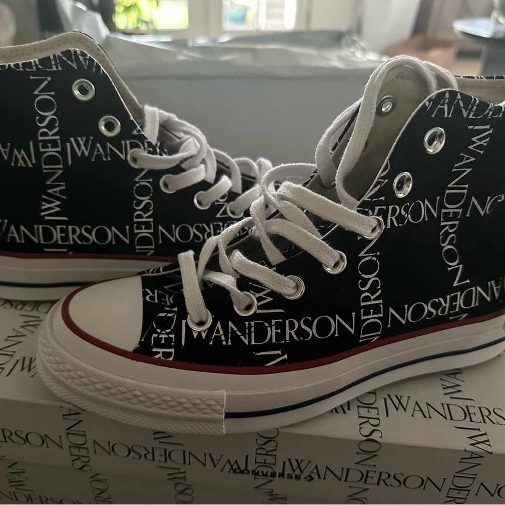 JW Anderson Black High-Top Sneakers